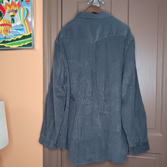 Frye & Co. Men's Long Sleeve size 4XL Corduroy Button-Down Shirt - Picture 2 of 9